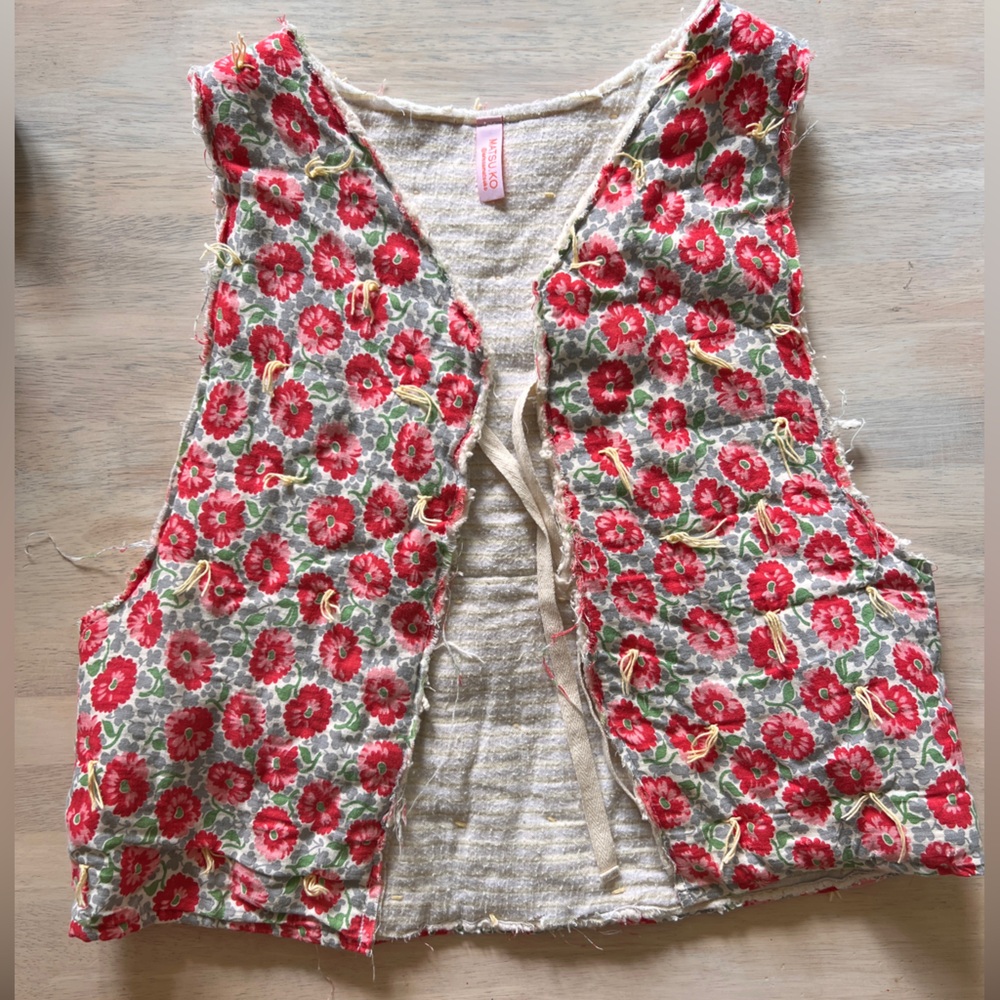 MATSUKO vintage quilt vest